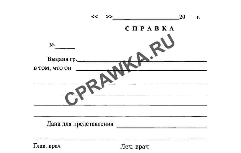 Справка под заказ в свободной форме с оформлением за один день